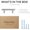 imageRavinte 15 Pack 638 inch Cabinet Pulls Brushed Nickel Stainless Steel Kitchen Cupboard Handles Cabinet Handles 4 inch Hole CenterBrushed Nickel