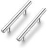 imageRavinte 15 Pack 638 inch Cabinet Pulls Brushed Nickel Stainless Steel Kitchen Cupboard Handles Cabinet Handles 4 inch Hole CenterBrushed Nickel