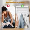 imageRavinte 2 Pack Over The Door Hanger with 10 Coat Hooks for Hanging Clothes Towels Accessories Wallets Blankets etc Heavy Duty Iron Gray Stainless SteelWhite