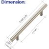 imageRavinte 24 Pack 738 inch Cabinet Pulls Brushed Nickel Stainless Steel Kitchen Cupboard Handles Cabinet Handles 5 inch Hole CenterSatin Nickel