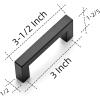 imageRavinte 45 Pack 3 Inch Kitchen Square Cabinet Handles Matte Black Cabinet Pulls Black Drawer Pulls Kitchen Cabinet Hardware Kitchen Handles