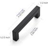 imageRavinte 55 Pack Square 334 Inch Cabinet Handles Matte Black Pulls for Kitchen Cabinets and DrawersBlack