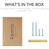 imageRavinte 55 Pack Square 334 Inch Cabinet Handles Matte Black Pulls for Kitchen Cabinets and DrawersBrushed Brass
