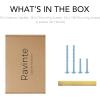imageRavinte 55 Pack Square 334 Inch Cabinet Handles Matte Black Pulls for Kitchen Cabinets and DrawersBrushed Brass