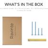 imageRavinte 55 Pack Square 334 Inch Cabinet Handles Matte Black Pulls for Kitchen Cabinets and DrawersBrushed Brass