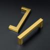 imageRavinte 55 Pack Square 334 Inch Cabinet Handles Matte Black Pulls for Kitchen Cabinets and DrawersBrushed Brass
