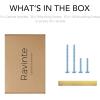 imageRavinte 55 Pack Square 334 Inch Cabinet Handles Matte Black Pulls for Kitchen Cabinets and DrawersBrushed Brass