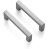 imageRavinte 55 Pack Square 334 Inch Cabinet Handles Matte Black Pulls for Kitchen Cabinets and DrawersSatin Nickel