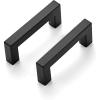 imageRavinte 15 Pack 3 Inch Kitchen Square Cabinet Handles Matte Black Cabinet Pulls Black Drawer Pulls Kitchen Cabinet Hardware Kitchen Handles
