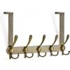 imageRavinte 2 Pack Over The Door Hanger with 10 Coat Hooks for Hanging Clothes Towels Accessories Wallets Blankets etc Heavy Duty Iron Gray Stainless SteelBronze