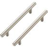 imageRavinte 24 Pack 738 inch Cabinet Pulls Brushed Nickel Stainless Steel Kitchen Cupboard Handles Cabinet Handles 5 inch Hole CenterSatin Nickel
