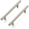 imageRavinte 60 Pack 638 inch Cabinet Pulls Brushed Nickel Stainless Steel Kitchen Cupboard Handles Cabinet Handles 4 inch Hole Center