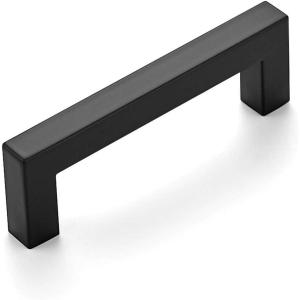 imageRavinte 55 Pack Square 334 Inch Cabinet Handles Matte Black Pulls for Kitchen Cabinets and DrawersBlack