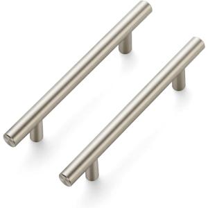 imageRavinte 60 Pack 638 inch Cabinet Pulls Brushed Nickel Stainless Steel Kitchen Cupboard Handles Cabinet Handles 4 inch Hole Center