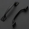imageRavinte 10 Pack Cabinet Handles Oil Rubbed Bronze Cabinet Pulls 334 Inch Kitchen Curved Drawer Handles for Kitchen Cupboard Arch Pulls Square Foot Dresser Come with ScrewdriverMatte Black