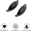 imageRavinte 20 Pack 3quot Drawer Pulls Matte Black Cabinet Pulls Kitchen Cabinet Handles Drawer Handles Cabinet Knobs Kitchen Hardware Half Moon Cup pulls Black 3 inch Hole Center10