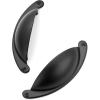 imageRavinte 20 Pack 3quot Drawer Pulls Matte Black Cabinet Pulls Kitchen Cabinet Handles Drawer Handles Cabinet Knobs Kitchen Hardware Half Moon Cup pulls Black 3 inch Hole Center1