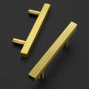 imageRavinte 30 Pack 6 Square Cabinet Pulls Matte Black Stainless Steel Kitchen Drawer Pulls Cabinet Handles 6Length 334 Hole CenterBrushed Brass