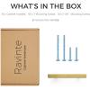 imageRavinte 30 Pack 6 Square Cabinet Pulls Matte Black Stainless Steel Kitchen Drawer Pulls Cabinet Handles 6Length 334 Hole CenterBrushed Brass
