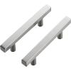 imageRavinte 30 Pack 6 Square Cabinet Pulls Matte Black Stainless Steel Kitchen Drawer Pulls Cabinet Handles 6Length 334 Hole CenterBrushed Nickel