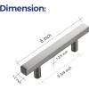imageRavinte 30 Pack 6 Square Cabinet Pulls Matte Black Stainless Steel Kitchen Drawer Pulls Cabinet Handles 6Length 334 Hole CenterBrushed Nickel