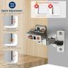 imageRavinte 60 Pack 30 Pairs European Kitchen Cabinet Hinges Soft Close Half Overlay Cabinet Door Hinges HeavyDuty Frameless Adjustable Concealed Cabinet Cup Hinge10