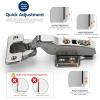 imageRavinte 60 Pack 30 Pairs European Kitchen Cabinet Hinges Soft Close Half Overlay Cabinet Door Hinges HeavyDuty Frameless Adjustable Concealed Cabinet Cup Hinge4