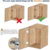 imageRavinte 60 Pack 30 Pairs European Kitchen Cabinet Hinges Soft Close Half Overlay Cabinet Door Hinges HeavyDuty Frameless Adjustable Concealed Cabinet Cup Hinge2