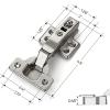 imageRavinte 60 Pack 30 Pairs European Kitchen Cabinet Hinges Soft Close Half Overlay Cabinet Door Hinges HeavyDuty Frameless Adjustable Concealed Cabinet Cup Hinge60