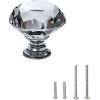 image30 Pack Kitchen Cabinet Knobs Drawer Knobs Dresser Knobs Crystal Knobs Drawer Pulls Shabby Chic Decor Glass Door Knobs Kids Dresser Drawer Handles Knobs for Dresser Drawers