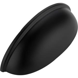 imageRavinte 20 Pack 3quot Drawer Pulls Matte Black Cabinet Pulls Kitchen Cabinet Handles Drawer Handles Cabinet Knobs Kitchen Hardware Half Moon Cup pulls Black 3 inch Hole Center1