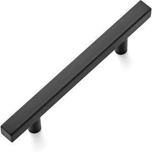 imageRavinte 30 Pack 6 Square Cabinet Pulls Matte Black Stainless Steel Kitchen Drawer Pulls Cabinet Handles 6Length 334 Hole CenterBlack