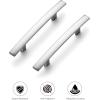 imageRavinte 10 Pack Cabinet Handles Brushed Nickel Cabinet Pulls Kitchen Cabinet HandlesCurved Drawer Pulls in 5316 Inch Length with 3 Inch Hole Center Arch Kitchen Cabinet HardwareBrushed Nickel