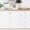 imageRavinte 10 Pack Cabinet Handles Brushed Nickel Cabinet Pulls Kitchen Cabinet HandlesCurved Drawer Pulls in 5316 Inch Length with 3 Inch Hole Center Arch Kitchen Cabinet HardwareBrushed Nickel