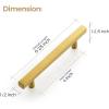 imageRavinte 30 Pack 3 Inch Cabinet Pulls Brushed Nickel Sqaure Kitchen Cabinet Handles Silver Cabinet Hardware Stainless Steel Drawer Pulls 5 Inch Overall Length with Mounting TemplateGold