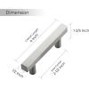 imageRavinte 30 Pack 3 Inch Cabinet Pulls Brushed Nickel Sqaure Kitchen Cabinet Handles Silver Cabinet Hardware Stainless Steel Drawer Pulls 5 Inch Overall Length with Mounting TemplateBrushed Nickel