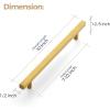imageRavinte 30 Pack 3 Inch Cabinet Pulls Brushed Nickel Sqaure Kitchen Cabinet Handles Silver Cabinet Hardware Stainless Steel Drawer Pulls 5 Inch Overall Length with Mounting TemplateGold