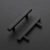 imageRavinte 30 Pack 3 Inch Cabinet Pulls Brushed Nickel Sqaure Kitchen Cabinet Handles Silver Cabinet Hardware Stainless Steel Drawer Pulls 5 Inch Overall Length with Mounting TemplateBlack