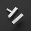 imageRavinte 30 Pack 3 Inch Cabinet Pulls Brushed Nickel Sqaure Kitchen Cabinet Handles Silver Cabinet Hardware Stainless Steel Drawer Pulls 5 Inch Overall Length with Mounting TemplateBrushed Nickel