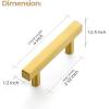 imageRavinte 30 Pack 3 Inch Cabinet Pulls Brushed Nickel Sqaure Kitchen Cabinet Handles Silver Cabinet Hardware Stainless Steel Drawer Pulls 5 Inch Overall Length with Mounting TemplateGold