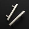 imageRavinte 30 Pack 3 Inch Cabinet Pulls Brushed Nickel Sqaure Kitchen Cabinet Handles Silver Cabinet Hardware Stainless Steel Drawer Pulls 5 Inch Overall Length with Mounting TemplateBrushed Nickel