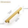 imageRavinte 30 Pack 3 Inch Cabinet Pulls Brushed Nickel Sqaure Kitchen Cabinet Handles Silver Cabinet Hardware Stainless Steel Drawer Pulls 5 Inch Overall Length with Mounting TemplateGold