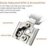 imageRavinte 50 Pack 25 Pair 12 inch Overlay Cabinet Hinges Soft Close Hidden Door Hinge for Kitchen Cabinet Hinges Stainless Steel Adjustable Hinges Satin Nickel Cabinet Hardware2