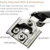 imageRavinte 50 Pack 25 Pair 12 inch Overlay Cabinet Hinges Soft Close Hidden Door Hinge for Kitchen Cabinet Hinges Stainless Steel Adjustable Hinges Satin Nickel Cabinet Hardware20