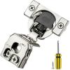 imageRavinte 50 Pack 25 Pair 12 inch Overlay Cabinet Hinges Soft Close Hidden Door Hinge for Kitchen Cabinet Hinges Stainless Steel Adjustable Hinges Satin Nickel Cabinet Hardware30