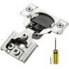 imageRavinte 50 Pack 25 Pair 12 inch Overlay Cabinet Hinges Soft Close Hidden Door Hinge for Kitchen Cabinet Hinges Stainless Steel Adjustable Hinges Satin Nickel Cabinet Hardware10