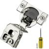 imageRavinte 50 Pack 25 Pair 12 inch Overlay Cabinet Hinges Soft Close Hidden Door Hinge for Kitchen Cabinet Hinges Stainless Steel Adjustable Hinges Satin Nickel Cabinet Hardware10