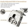 imageRavinte 50 Pack 25 Pair 12 inch Overlay Cabinet Hinges Soft Close Hidden Door Hinge for Kitchen Cabinet Hinges Stainless Steel Adjustable Hinges Satin Nickel Cabinet Hardware2