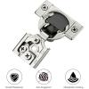imageRavinte 50 Pack 25 Pair 12 inch Overlay Cabinet Hinges Soft Close Hidden Door Hinge for Kitchen Cabinet Hinges Stainless Steel Adjustable Hinges Satin Nickel Cabinet Hardware2