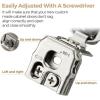 imageRavinte 50 Pack 25 Pair 12 inch Overlay Cabinet Hinges Soft Close Hidden Door Hinge for Kitchen Cabinet Hinges Stainless Steel Adjustable Hinges Satin Nickel Cabinet Hardware30